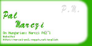 pal marczi business card